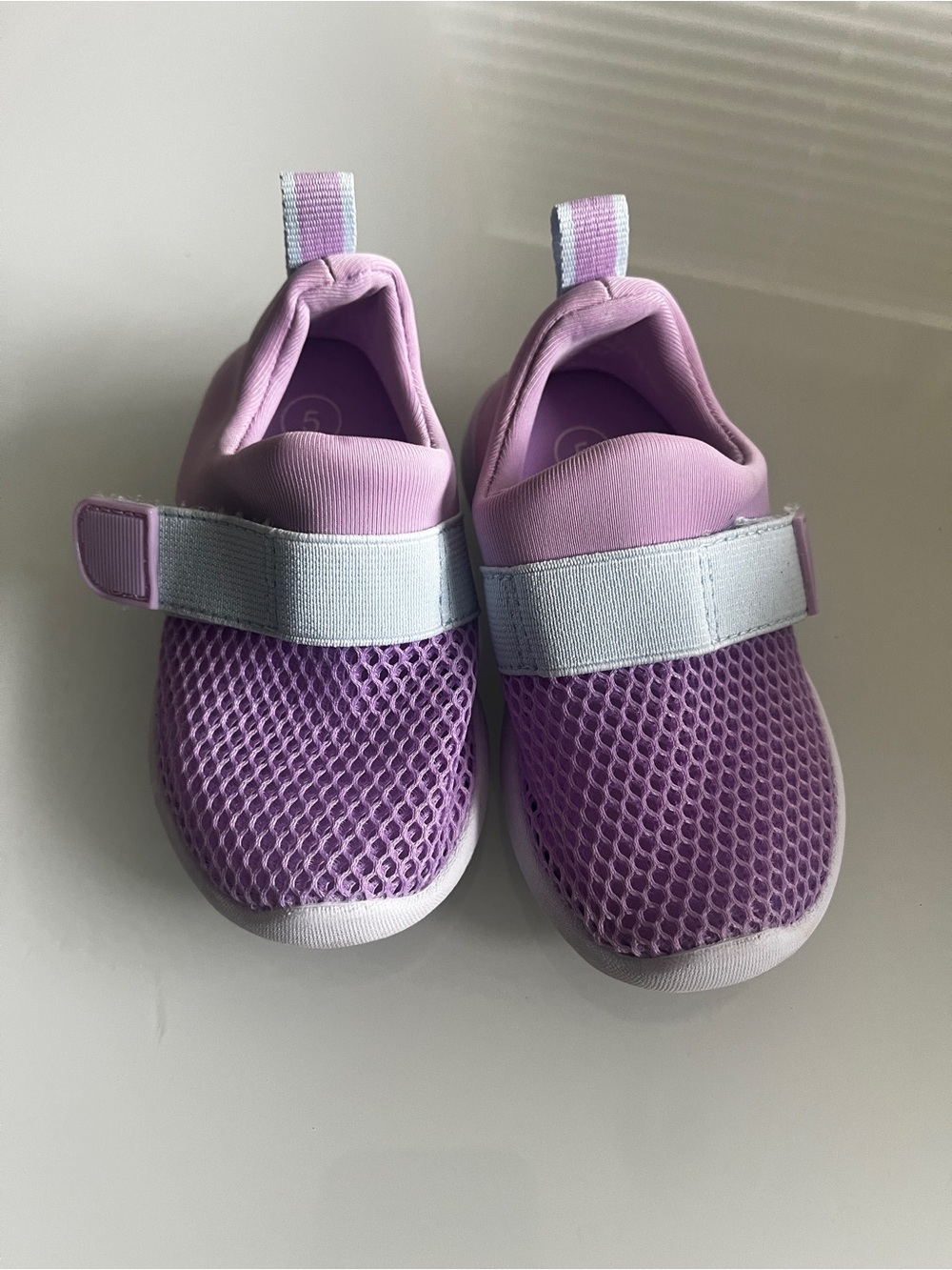 Cat & Jack Lavender Mesh Water Shoes with Hook-and-Loop Strap